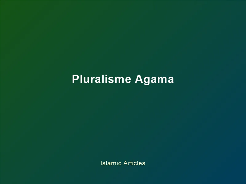 Pluralisme Agama