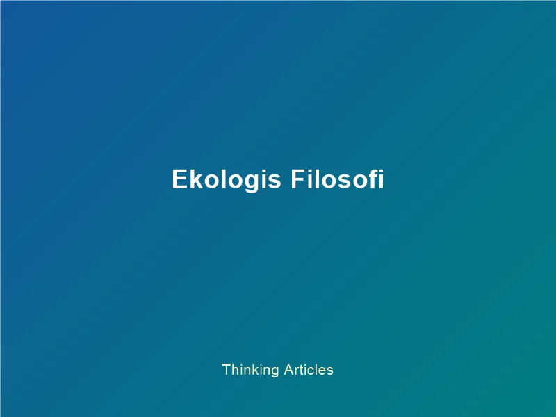 Ekologis Filosofi